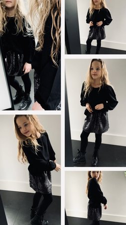 GIRLS : ROKJE PAILLETTEN - mag niet meer retour