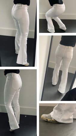 WHITE SKINNY FLARE