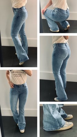 LIGHT BLUE SKINNY FLARE