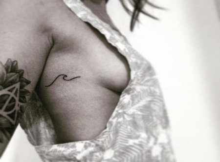 WAVES + PALM TREES TATTOOS