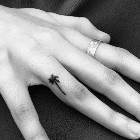 WAVES + PALM TREES TATTOOS