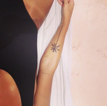 WAVES + PALM TREES TATTOOS