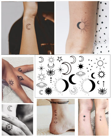 SUN, MOON, STARS EYES...TATTOOS