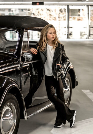 GIRLS FLARE PANTS PUNTA MILANO - BLACK