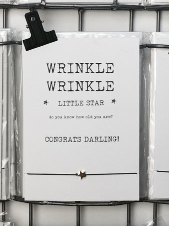 WISH CARD WRINKLE WRINKLE