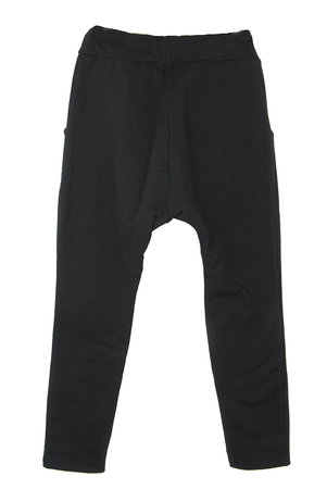 116 = laatste maat! UNISEX DROPPED CROTCH JOGGER BLACK- mag niet meer retourn