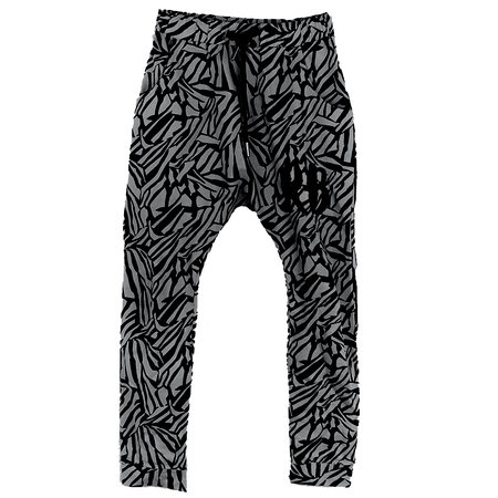 DROPPED CROTCH JOGGER; ZEBRA