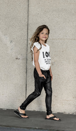 GIRLS DROPPED CROTCH LEGGING - NO RETURNS