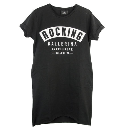 GIRLS T'SHIRT DRESS ROCKING BALLERINA